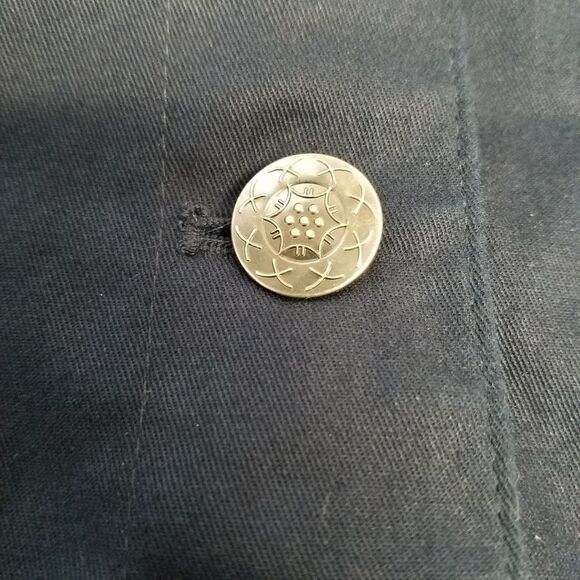 NWOT Christopher & Banks Medium NAVY 3/4 sleeved Jacket - Picture 4 of 7